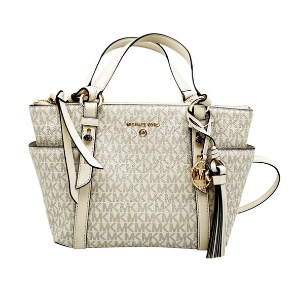 Michael Kors Logo Top-Zip Tote Bag Retail $258 - Picture 2 of 11